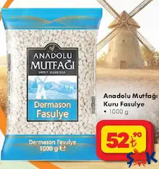 ANADOLU MUTFAĞI KURU FASULYE 1 KG ANADOLU MUTFAĞI KURU FASULYE 1 KG